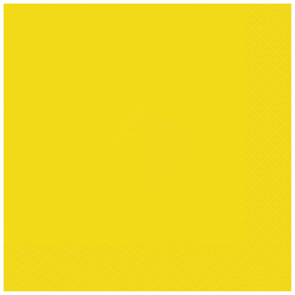 Gule servietter 33 cm 20 stk