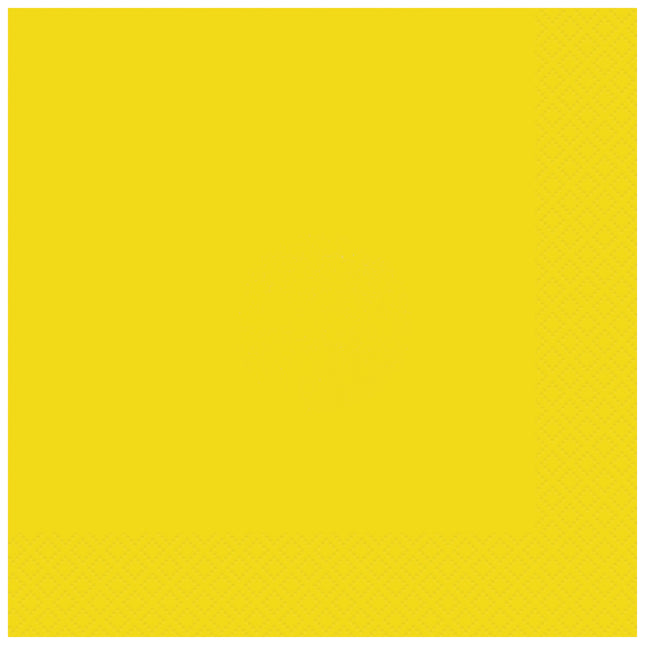 Gele Servetten 33cm 20st