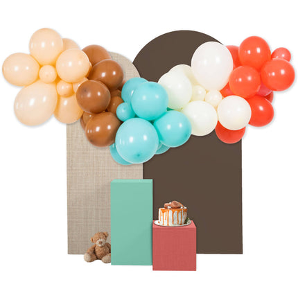 Farvet ballonbue 66 stykker