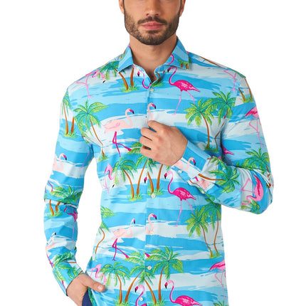 Hawaii Flamingo Shirt Men <tc>OppoSuits</tc>