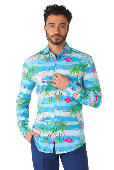Hawaii Flamingo Shirt Men <tc>OppoSuits</tc>