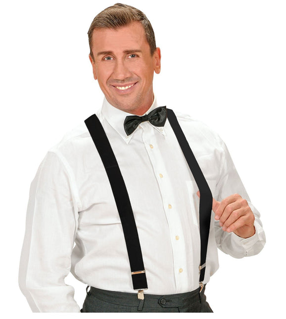 Sorte, sølvfarvede seler