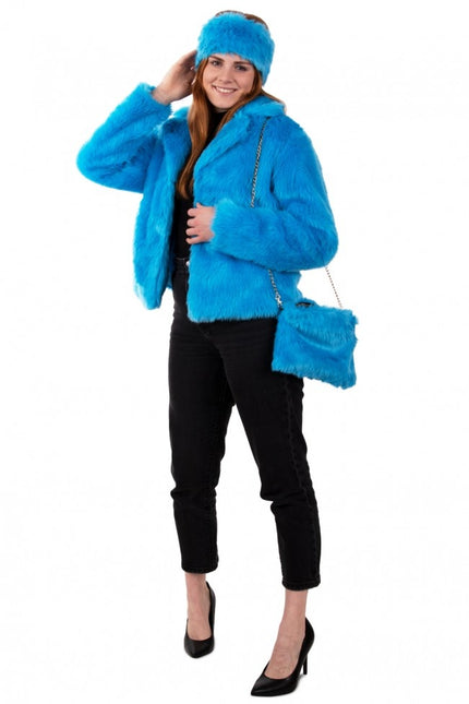 Pandebånd plys blå