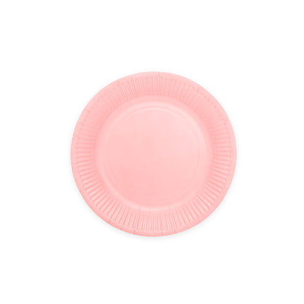 Pink tallerkener papir 18cm 20stk