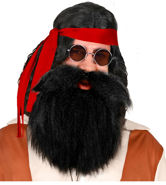 Caveman falsk skæg sort