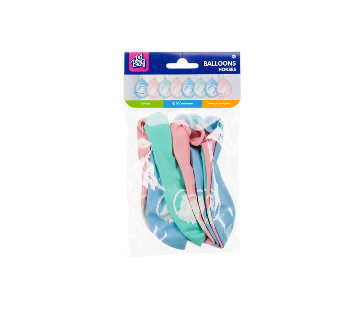 Hesteballoner 30cm 8stk