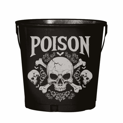 Sort Halloween-borddekorationsspand