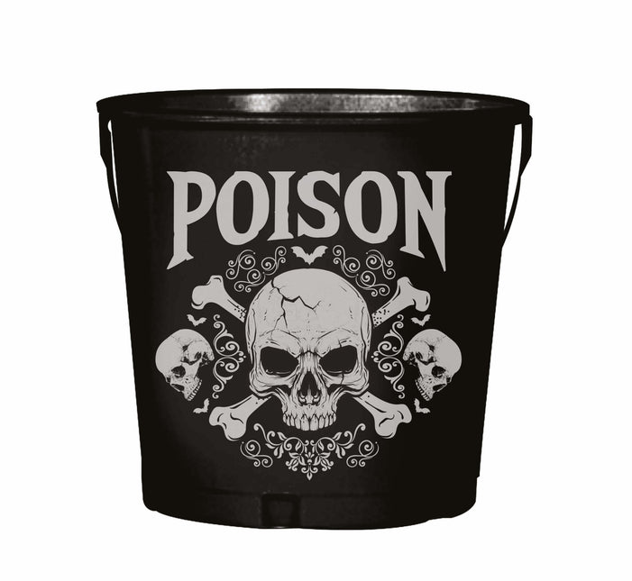 Sort Halloween-borddekorationsspand