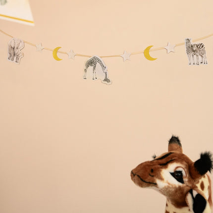 Safari fødselsguirlande 2,5 m