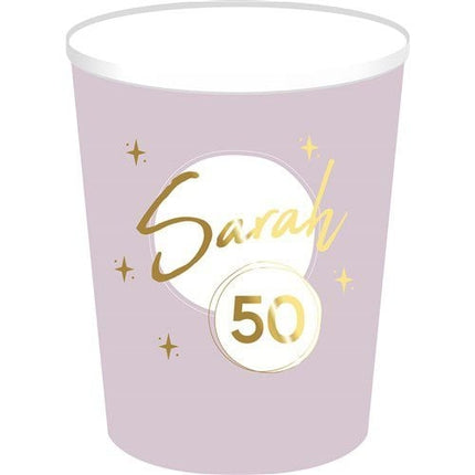Sarah Cup Gold Pink 250ml 8stk