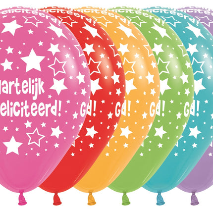 Balloner Happy Birthday Mix 30cm 25stk