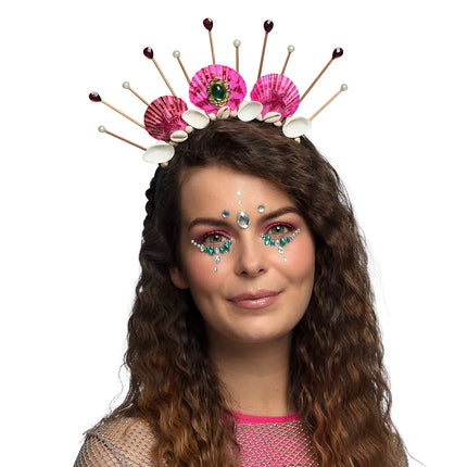 Havfrue-hårbånd med skaller