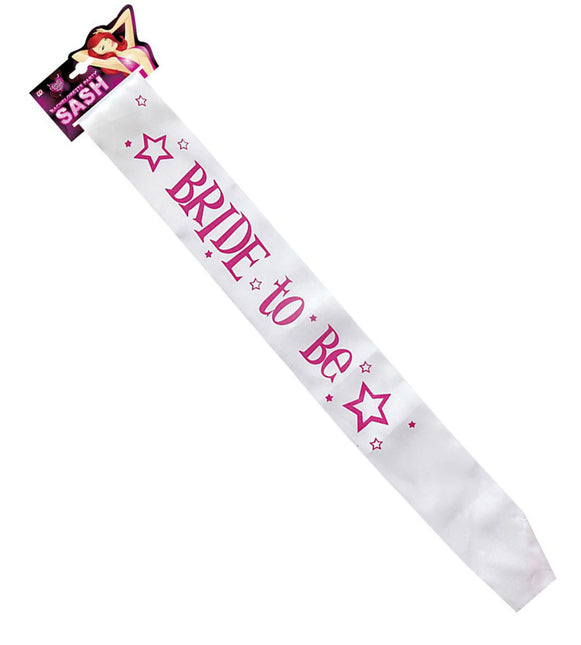 Hvidt lyserødt skærf Bride To Be