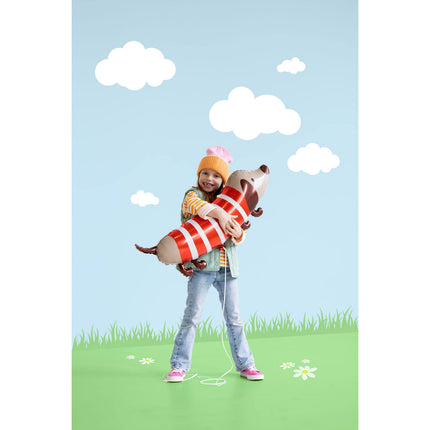 Helium-hundeballon tom 88 cm