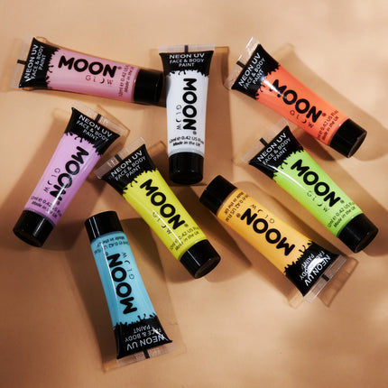 Moon Glow Pastel Neon UV Ansigtsmaling Pastel Gul 12ml
