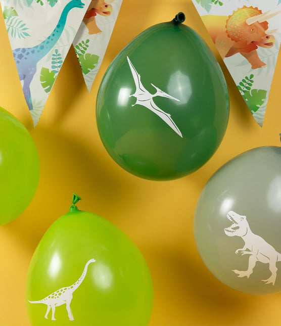 Dino-balloner 30 cm 8 stk