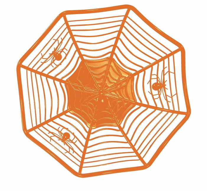Orange Halloween-skål Spider 28 cm
