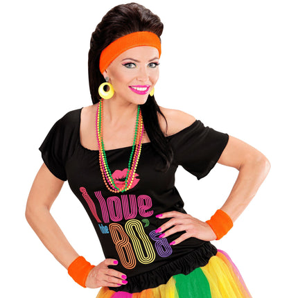 Neonorange svedbånd 2 stk