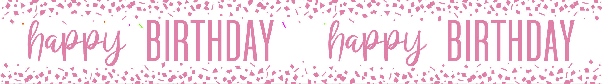 Happy Birthday Banner 2,74 m