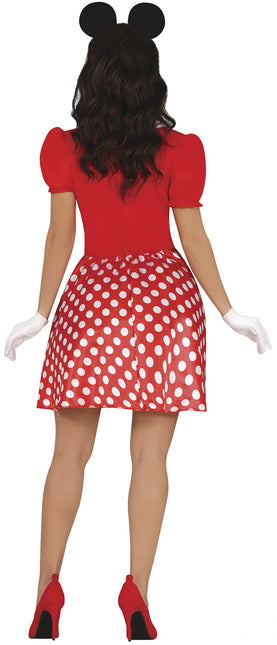 Minnie Mouse Kostume Rød Hvid Dame