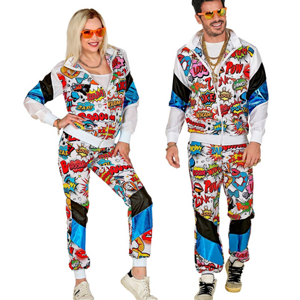 Neon 80S træningsdragt Error Pop Art