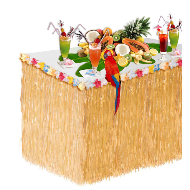 Hawaii bordskørt blomster