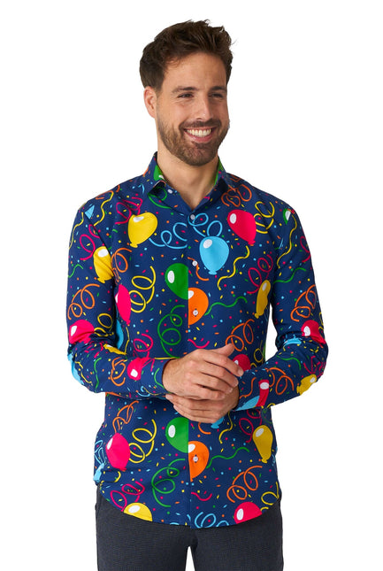Party Balloons Shirt Men <tc>Suitmeister</tc>