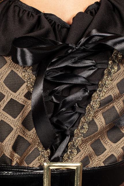 Piratkjole brun til damer