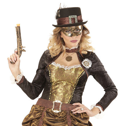 Steampunk øjenmaske kobber
