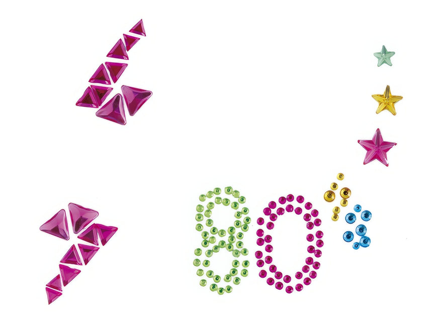 Neon 80S ansigtsklistermærker