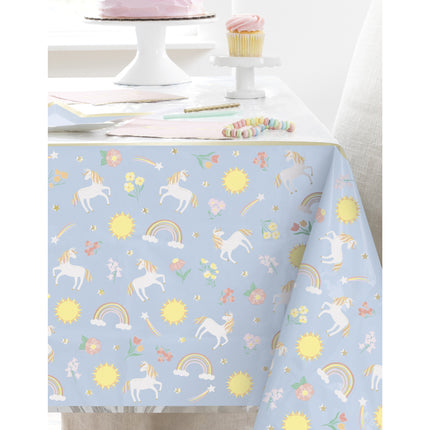 Unicorn-dug blå hvid 2,13 m