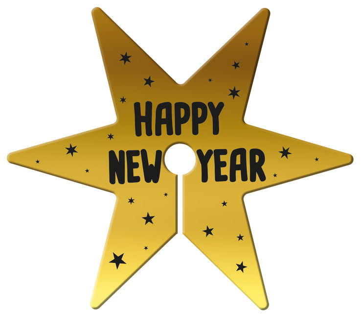 Glasmarkører Happy New Year 12 stk