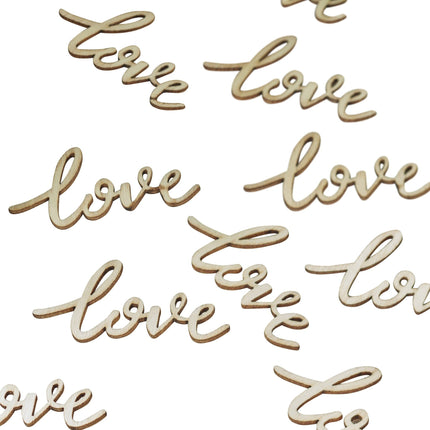 Love Table Confetti Wood 5,5 cm 25 stk