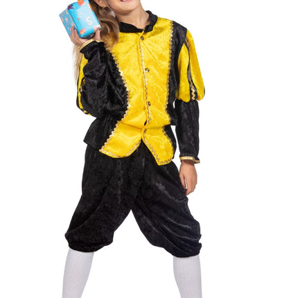 Pietenpak Kind Gul/Sort Luxe