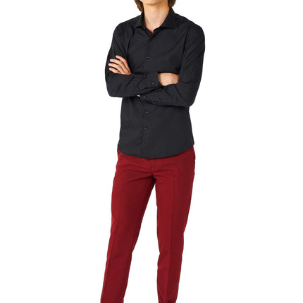 Sort skjorte dreng teenager <tc>OppoSuits</tc>