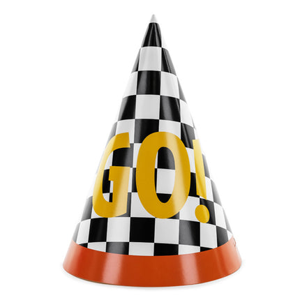Race Party Hatte 16cm 6stk