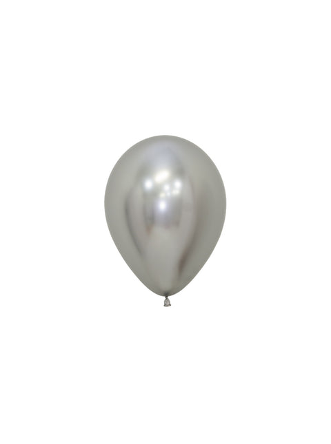 Balloner Reflex Silver 12cm 50stk