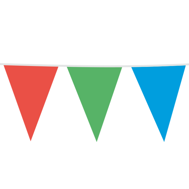 Farvet guirlande Xl 10m