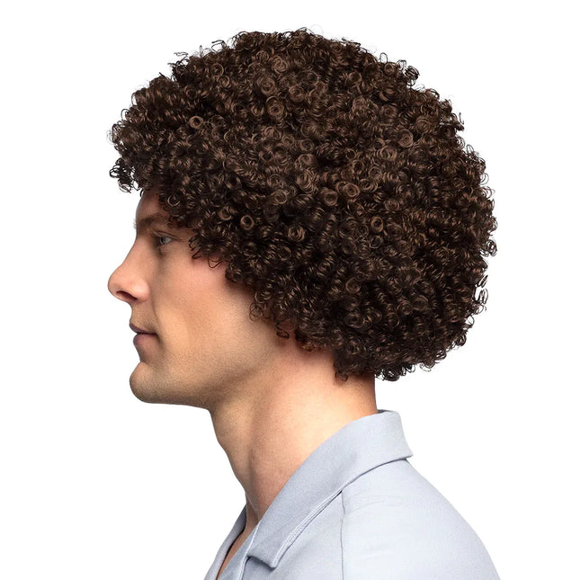 Mørkebrune parykkrøller