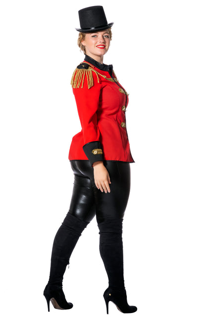 Cirkusjakke rød til damer