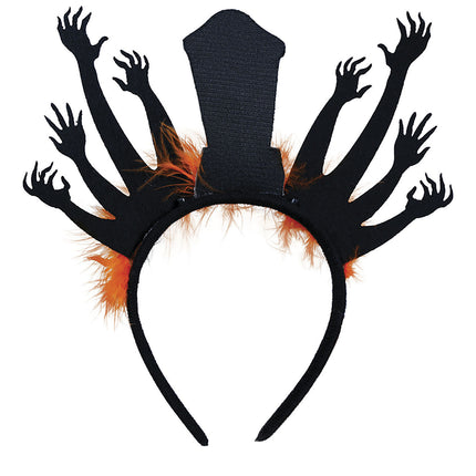 Halloween-hårbånd Gravsten og zombier