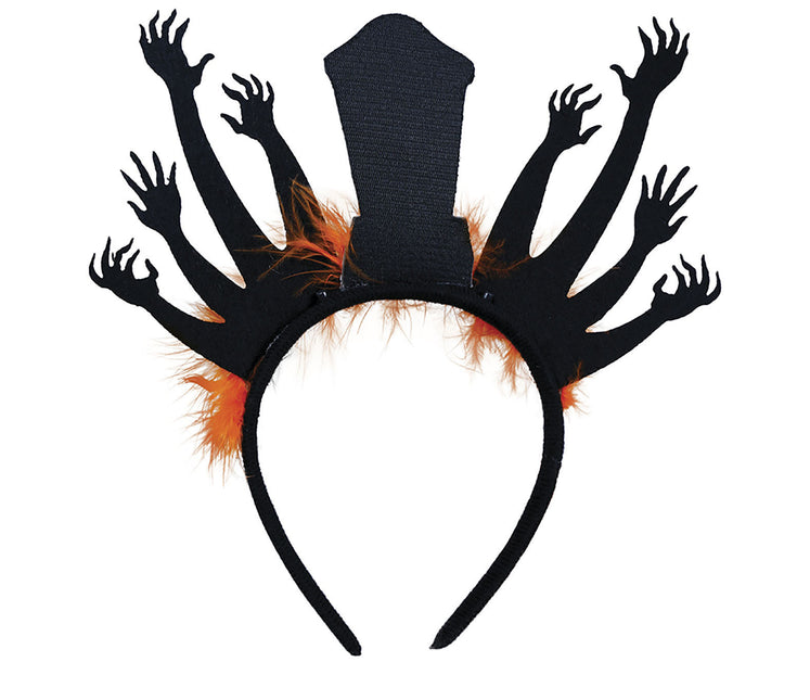 Halloween-hårbånd Gravsten og zombier