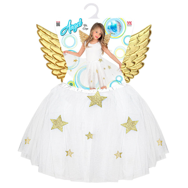 Engel kostume sæt pige 2 dele