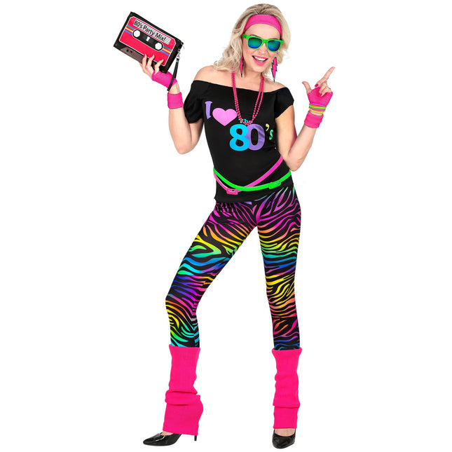 Neon 80S-kostume til damer