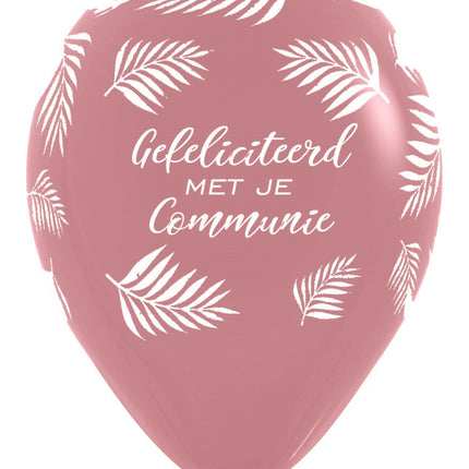 Balloner Tillykke med kommunionen Palmer Palisander 30cm 25stk