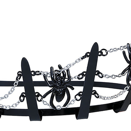 Halloween-hårbånd med edderkopper