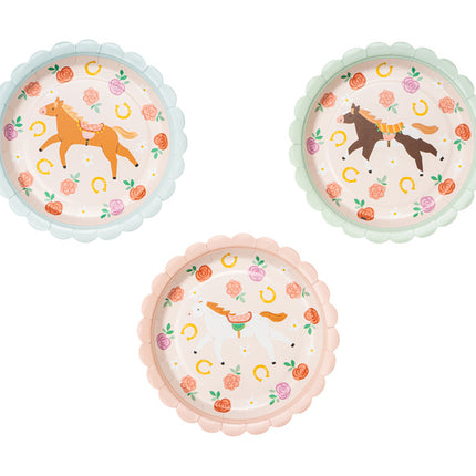 Hestetallerkener 18cm 6stk