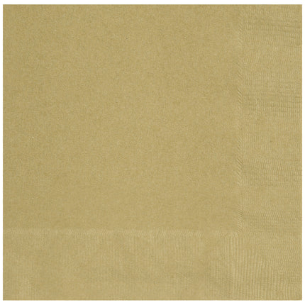 Guldservietter 33 cm 50 stk