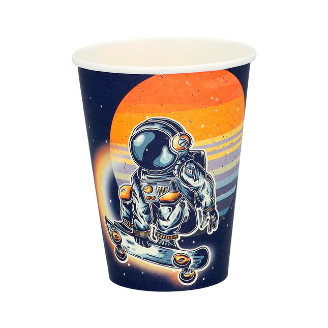 Space Party Cups Paper 21cl 8stk