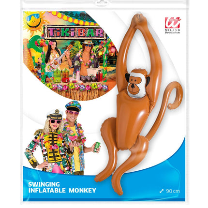 Oppustelig abe, der danser 90 cm